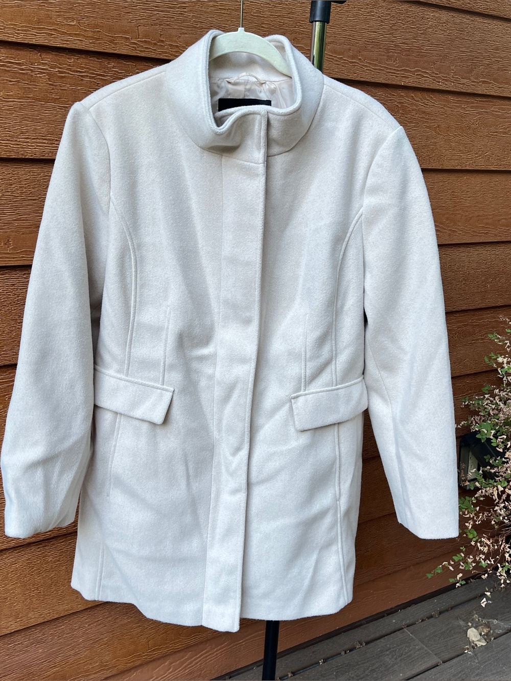 Vince Camuto Cream Funnel Neck Jacket Coat Women’s XXL Plus Size